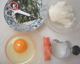 簡単★しまじろうおにぎり(キャラ弁)作り方1写真