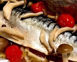 塩鯖のアクアパッツァ風ホイル焼き作り方5写真