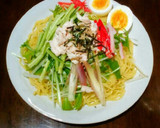 水菜たっぷり蒸し鶏の冷やし中華作り方7写真