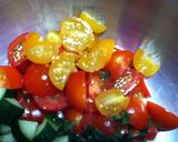 大葉と夏野菜とツナの冷製パスタ作り方3写真