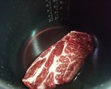 炊飯器で♪柔らかロースステーキ♪作り方1写真