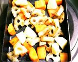 れんこんの煮物❤作り方4写真