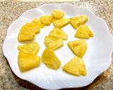 ノンフライヤーで焼きパイナップル作り方1写真