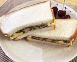 ほうれん草とチーズのオムレツサンド作り方9写真