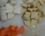 タケノコとこんにゃくの煮物作り方1写真