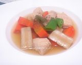 鶏むね肉とごぼうとニンジンの煮物作り方7写真