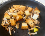 節約＆栄養◎厚揚げ・しめじ・豆苗の炒め作り方4写真