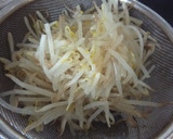 材料3つ☆　簡単　もやしのピリ辛中華和え作り方1写真
