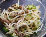 簡単！牛肉ともやしのポン酢和え作り方8写真