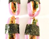 梅しそチーズのかまぼこ海苔巻き作り方3写真