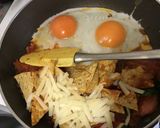 コーンチップのサルサ焼き+目玉焼きコンボ作り方5写真