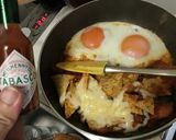 コーンチップのサルサ焼き+目玉焼きコンボ作り方6写真