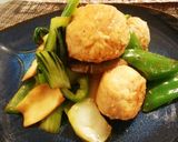 栄養満点!うずらin鶏団子バルサミコ炒め作り方10写真