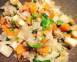 中期〜完了期！挽肉野菜たっぷり離乳食！作り方2写真