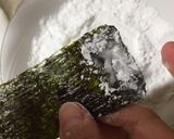 めんつゆで海苔巻き揚げ出し豆腐作り方3写真