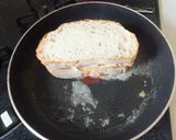 豚バラ焼肉でグリルドチーズサンド作り方6写真