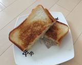 豚バラ焼肉でグリルドチーズサンド作り方8写真