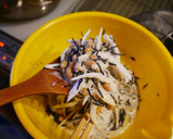 ひじきと納豆と新玉のかき揚げ作り方3写真