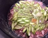 旬★節約★簡単【アスパラと豚肉のピラフ】作り方5写真