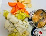 しじみ出汁×サバ缶　あったかスープ作り方2写真