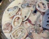 サンマとイカのさっぱりクリームパスタ作り方4写真