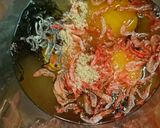 桜えびと塩昆布の卵焼き作り方1写真