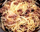牛丼パスタ☆ガッツリ感が大満足〜♪作り方3写真