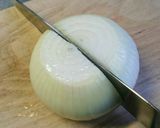 ごぼう&豆腐入り 新玉ねぎの味噌汁作り方1写真