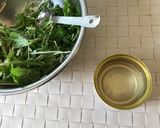 水菜と貝柱のごま油風味サラダ。和えるだけ作り方3写真