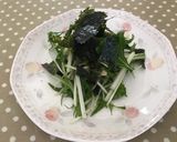 水菜と貝柱のごま油風味サラダ。和えるだけ作り方5写真