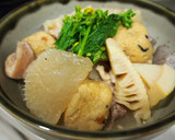白だしで簡単☆筍入り☆鶏肉と大根の煮物☆作り方6写真