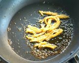 尾道名物　イカ天焼きを裂きイカで作り方3写真