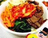 3色ナムルと牛肉のビビンバ作り方8写真