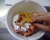 大葉で包んだチーズin鶏つくね作り方2写真