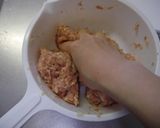 大葉で包んだチーズin鶏つくね作り方3写真