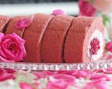 薔薇カクテルのロールケーキ（大人用）作り方28写真