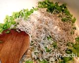 大根葉としらすの梅ふりかけ作り方3写真