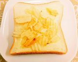 簡単☆朝食☆ハニーチーズポテチトースト作り方1写真