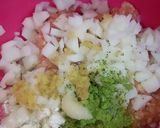 鶏肉とれんこんの抹茶揚げつみれ♪作り方2写真