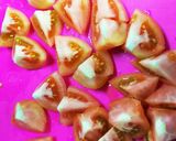 簡単 美味しい❤トマトの味噌おかか和え作り方1写真