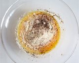 ルッコラとプチトマトのフリッタータ作り方1写真