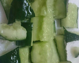 あといっぴん。きゅうりとトマト中華。作り方1写真