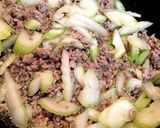とろとろ☆セロリ挽き肉焼きそば^_^作り方1写真