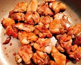 簡単！照り焼きチキンと温泉卵の親子丼♡作り方3写真