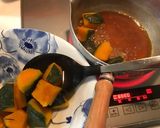 南瓜の煮物＊鳥ひき肉のそぼろあんかけ作り方5写真