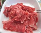 ねぎたっぷり肉うどん作り方1写真