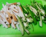 *ちくわとピーマンのオイスター炒め*作り方1写真