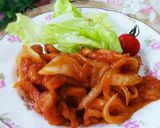 お肉柔らか♥豚肉と新玉ねぎポークチャップ作り方7写真
