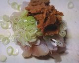 アイナメのなめろうラー油掛けちゃった作り方3写真