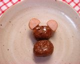 ミートボールのクマさん（キャラ弁おかず）作り方4写真